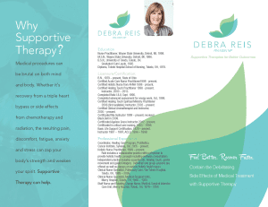 Deb Reis Patient Brochure