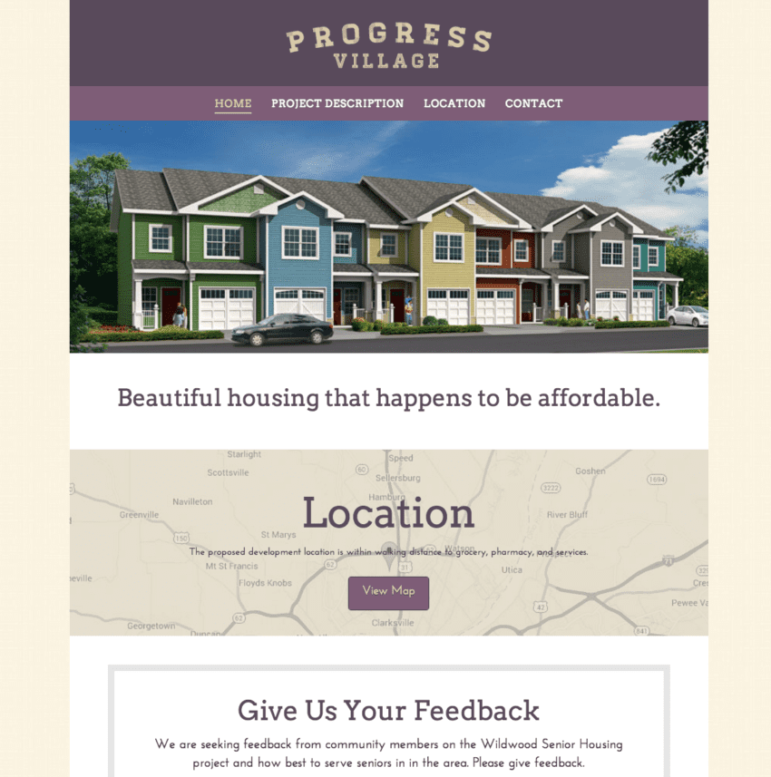 Progress Village Homes Winged Design